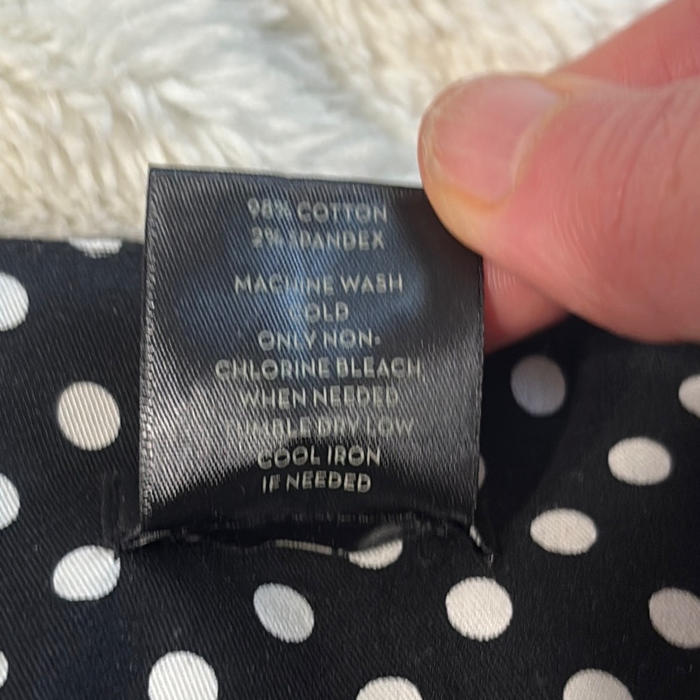 Ann Taylor Factory Black and White Flat Front Shorts - Picture 4 of 4